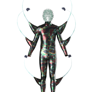 Snake Printed Globules Sequin