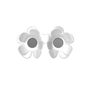 3D Printed White Flower Glasses