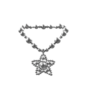 Silver Bubble Star Necklace