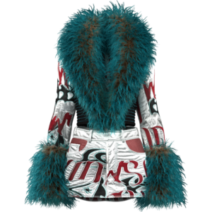 Faux-Fur With Embroidery Suit